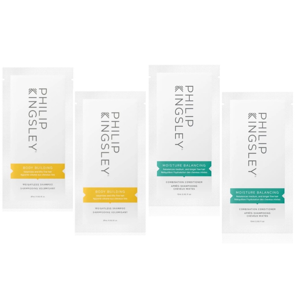 2 sets Philip Kingsley Body Shampoo & Balancing Conditioner 15mL each
